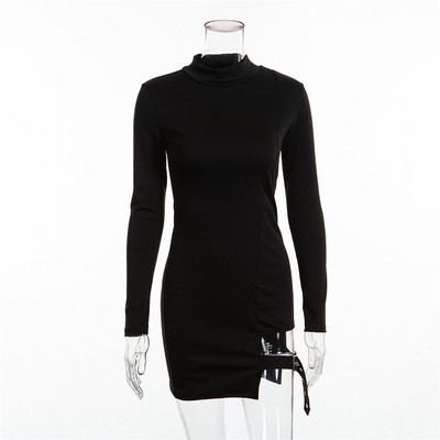 Női hosszú ujjú fekete ruha