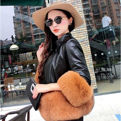 ÚJ Stílusos női kabát eko bőrből és pehelyből fekete, szürke és rózsaszín színekben