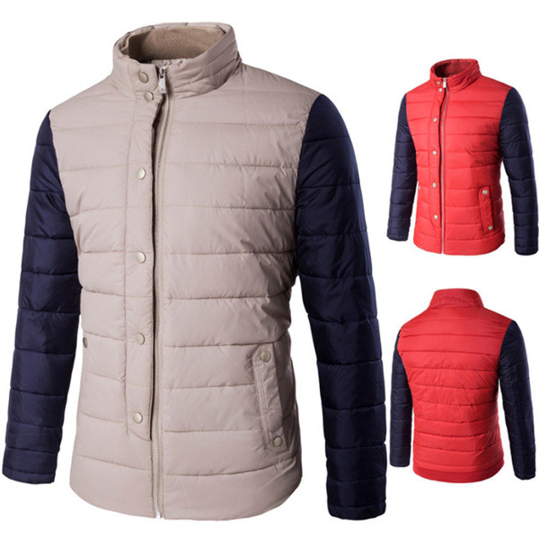 Napi férfi kabát zsebekkel, két színben