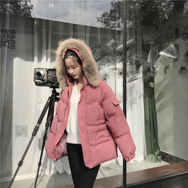 Modern női kabát kapucnival öt színben