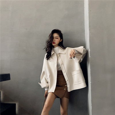 Елегантно палто в три цвята