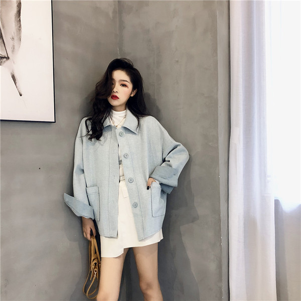 Елегантно палто в три цвята