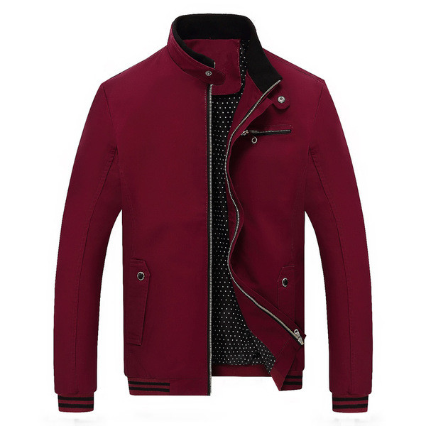 Sima férfi kabát zsebekkel, különböző színekben