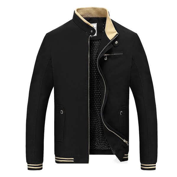 Sima férfi kabát zsebekkel, különböző színekben