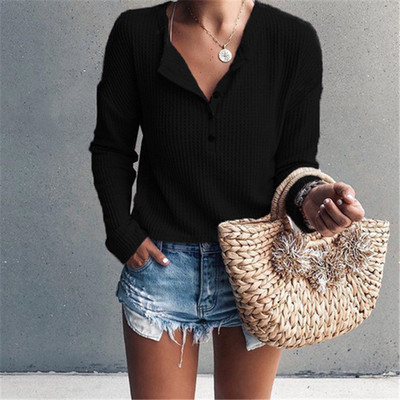 Női alkalmi blúz gombokkal több színben