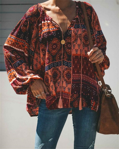 Modern női blúz nyakkendővel, két színben