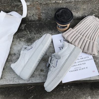 Adidasi moderni de dama din piele intoarsa ecologica in doua culori