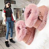 Női alkalmi csizma pehelyvel, három színben