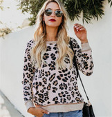 Bluză de damă modernă din bumbac cu model leopard