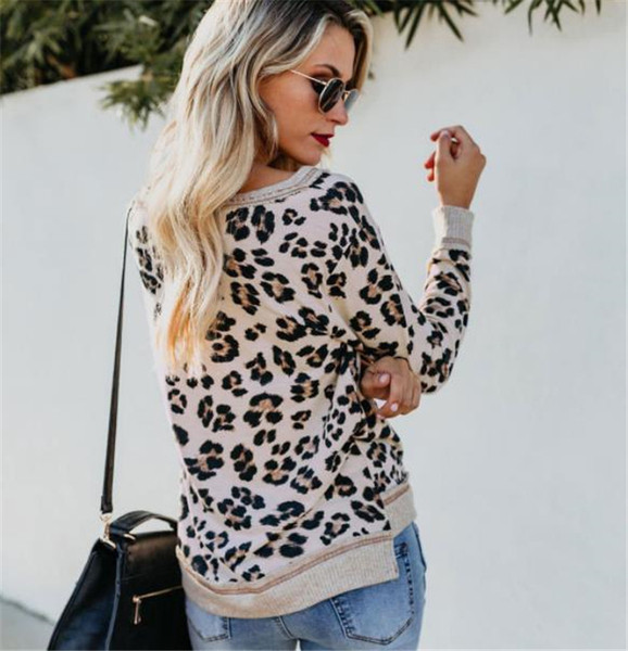 Bluză de damă modernă din bumbac cu model leopard