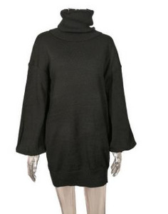 Modern női téli ruha polo gallérral több színben