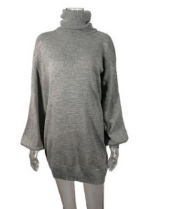 Modern női téli ruha polo gallérral több színben