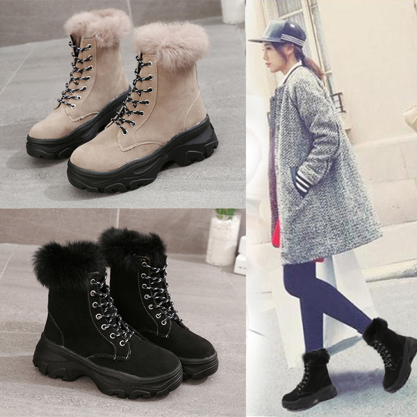 Női téli csizma fűzős két színben