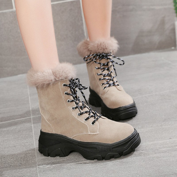 Női téli csizma fűzős két színben