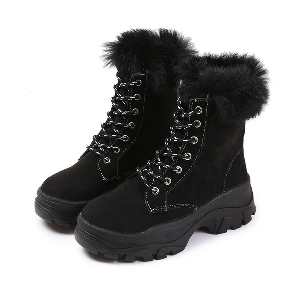 Női téli csizma fűzős két színben