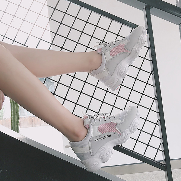 Adidasi eleganti de dama cu talpa interesanta in trei culori