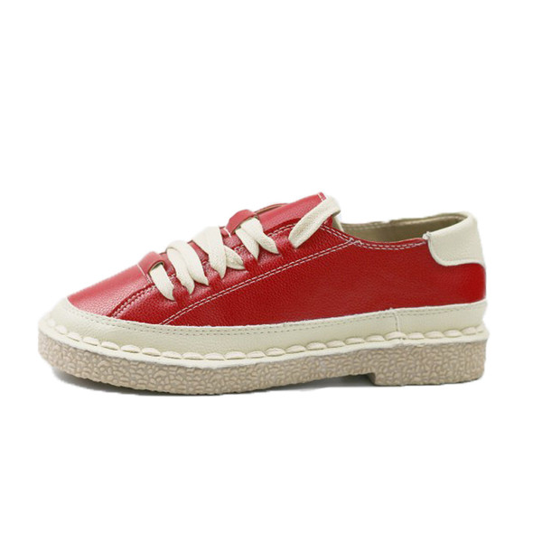 Eko bőrből készült alkalmi női tornacipő három színben