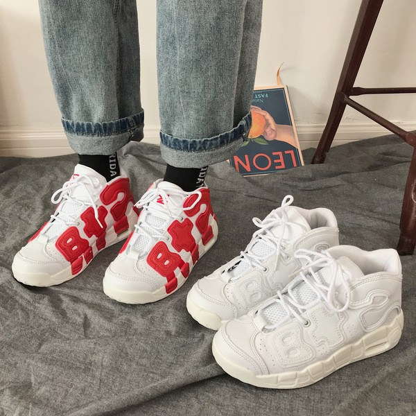 Adidași casual de damă în alb cu inscripție