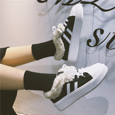 Adidasi moderni de dama cu captuseala moale in doua culori