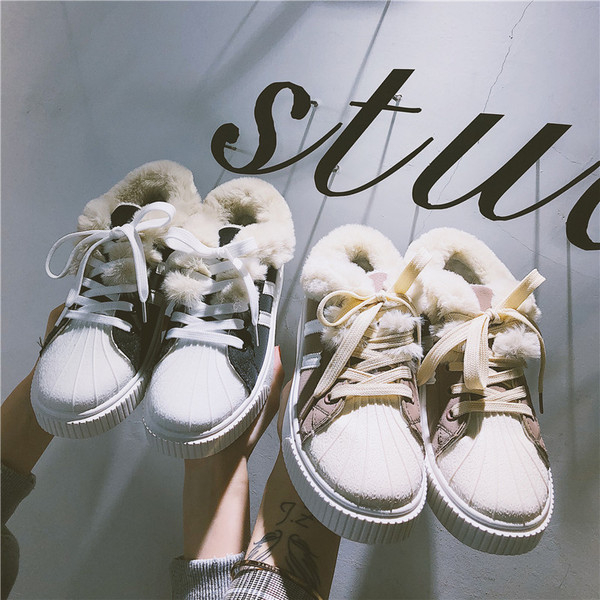 Adidasi moderni de dama cu captuseala moale in doua culori