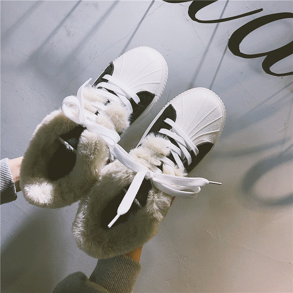 Adidasi moderni de dama cu captuseala moale in doua culori