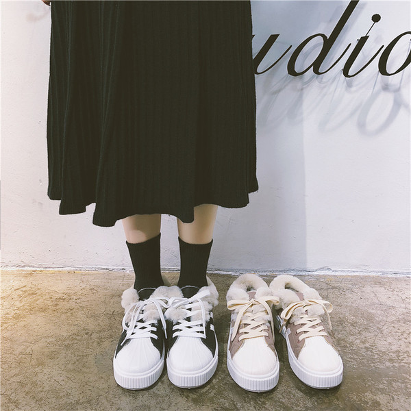 Adidasi moderni de dama cu captuseala moale in doua culori