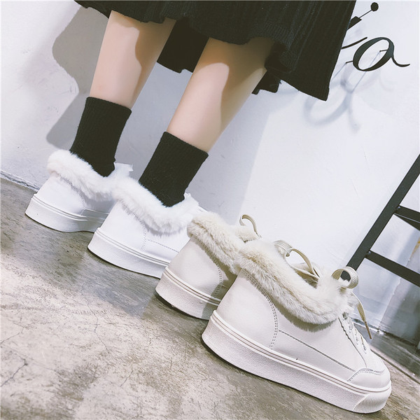 Női mindennapi téli tornacipő puha béléssel