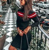 Őszi-téli női ruha Karcsú modell több színben