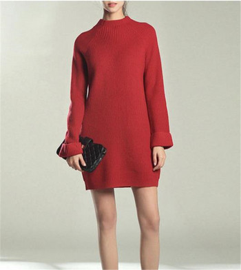 Téli női ruha rövid modell hosszú ujjú több színben