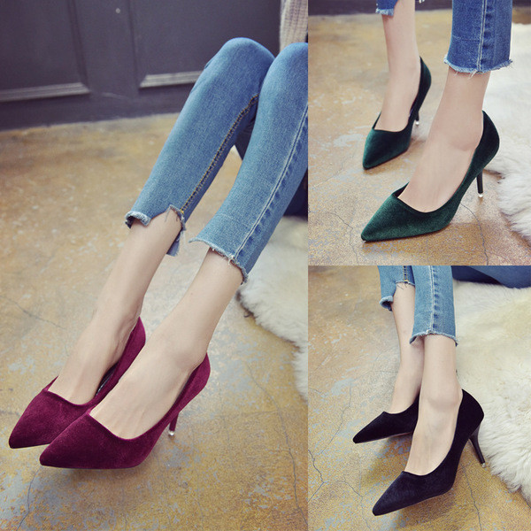 Pantofi eleganti de dama - model ascutit in mai multe culori