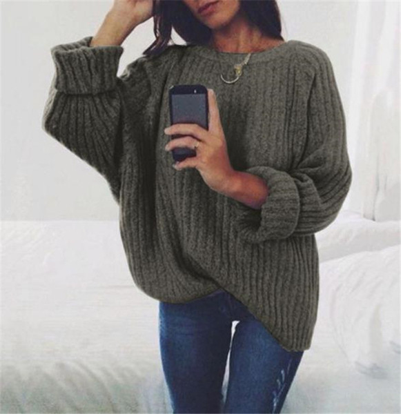 Pulover dama casual model larg in mai multe culori