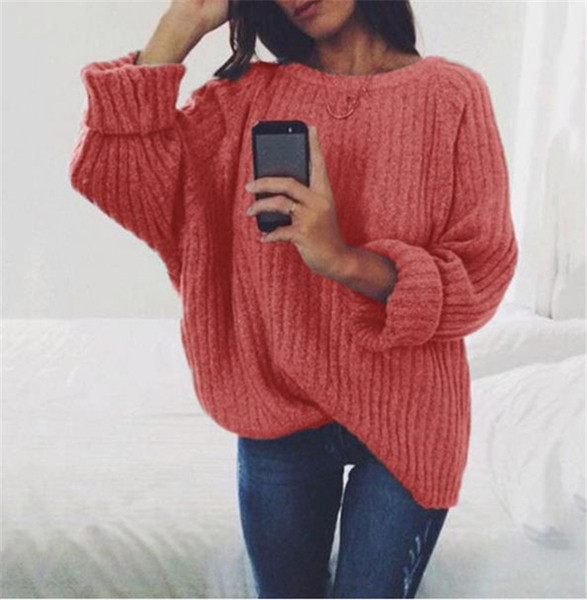 Pulover dama casual model larg in mai multe culori