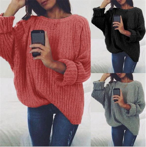 Pulover dama casual model larg in mai multe culori