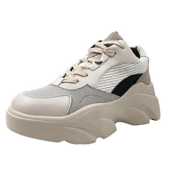 Női hétköznapi tornacipő vastag talppal, két színben