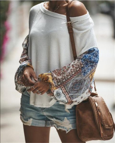 Bluza de dama model nou cu decolteu O si maneci colorate in trei culori