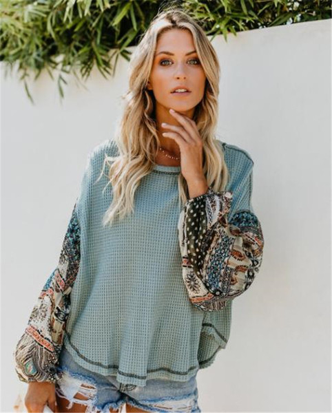 Bluza de dama model nou cu decolteu O si maneci colorate in trei culori