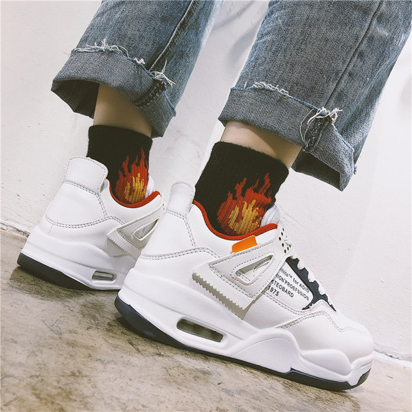 Modern női tornacipő légzsákkal és feliratokkal három színben