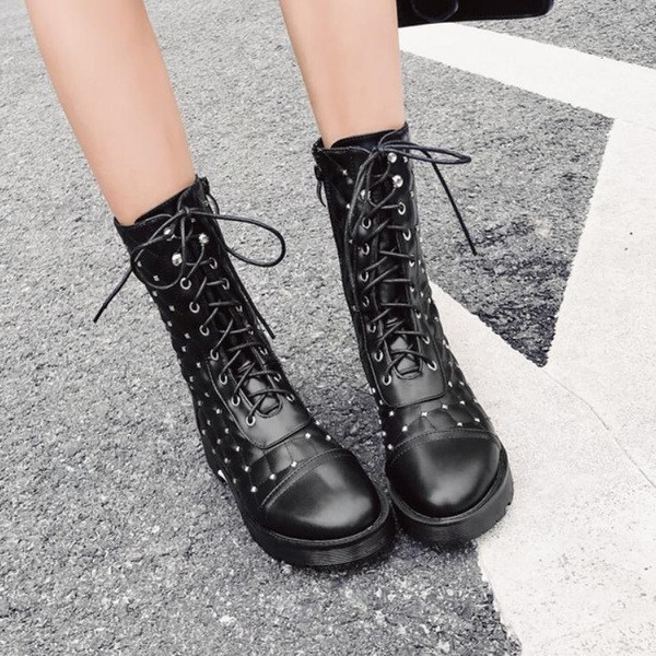 Kényelmes női kubai eko bőrből fekete színben