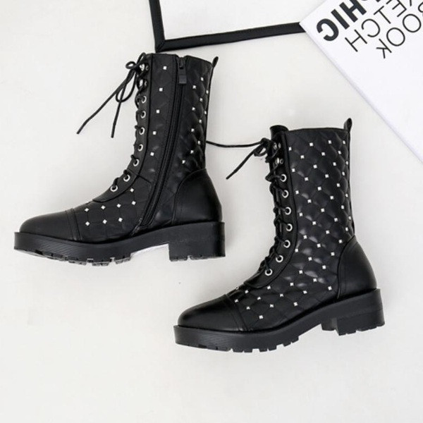 Kényelmes női kubai eko bőrből fekete színben