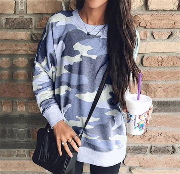 Alkalmi női blúz hosszú modell terepszínű mintával