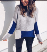 Őszi-téli női pulóver két színben