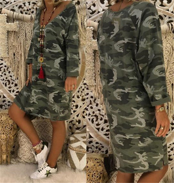 Alkalmi, színes női ruha V-nyakkal