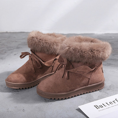 Női pehelycsizma fekete és barna színben