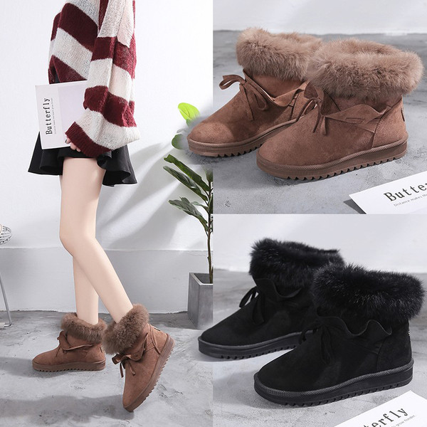 Női pehelycsizma fekete és barna színben