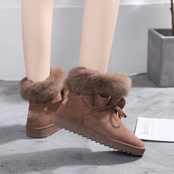 Női pehelycsizma fekete és barna színben