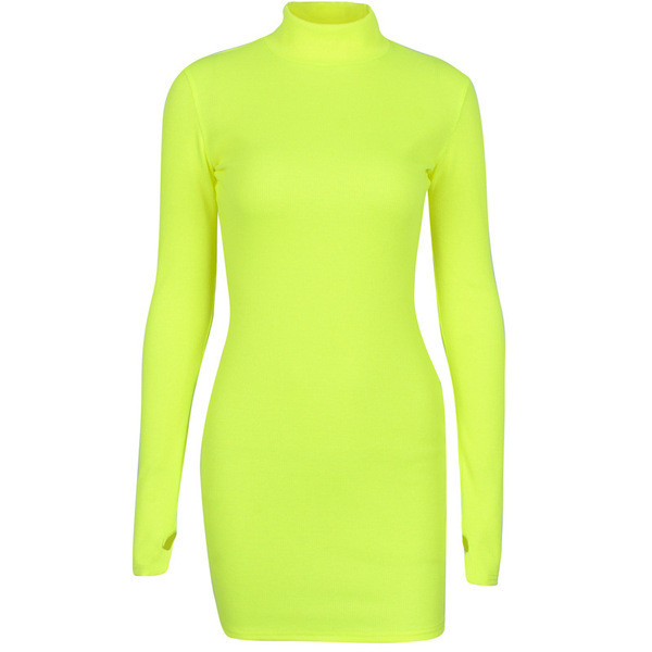 Rövid, hosszú ujjú női ruha két színben