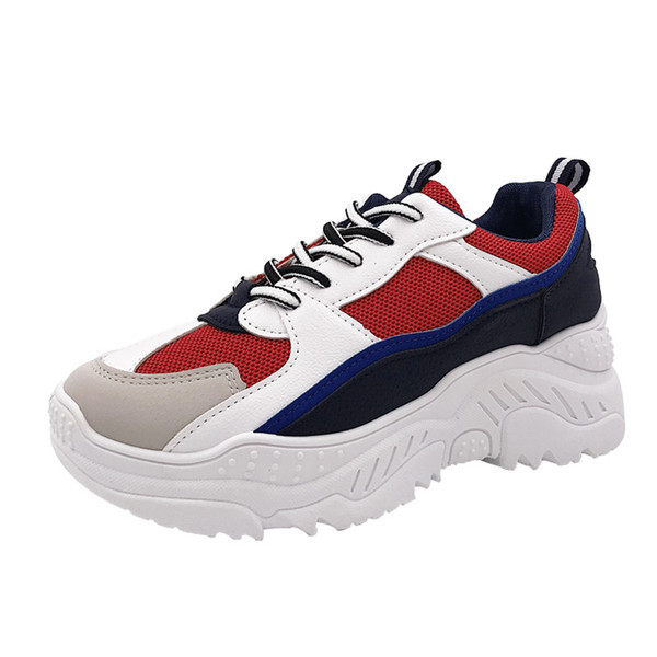 Stílusos női tornacipő vastag talppal, két színben