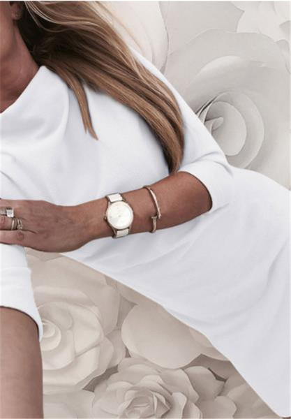 NOU Rochie casual de dama din bumbac in patru culori