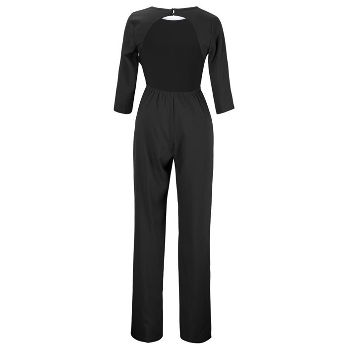 Stílusos női overál csupasz háttal, 3/4 ujjú több színben