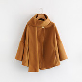 ÚJ stílusos női kabát barna színben